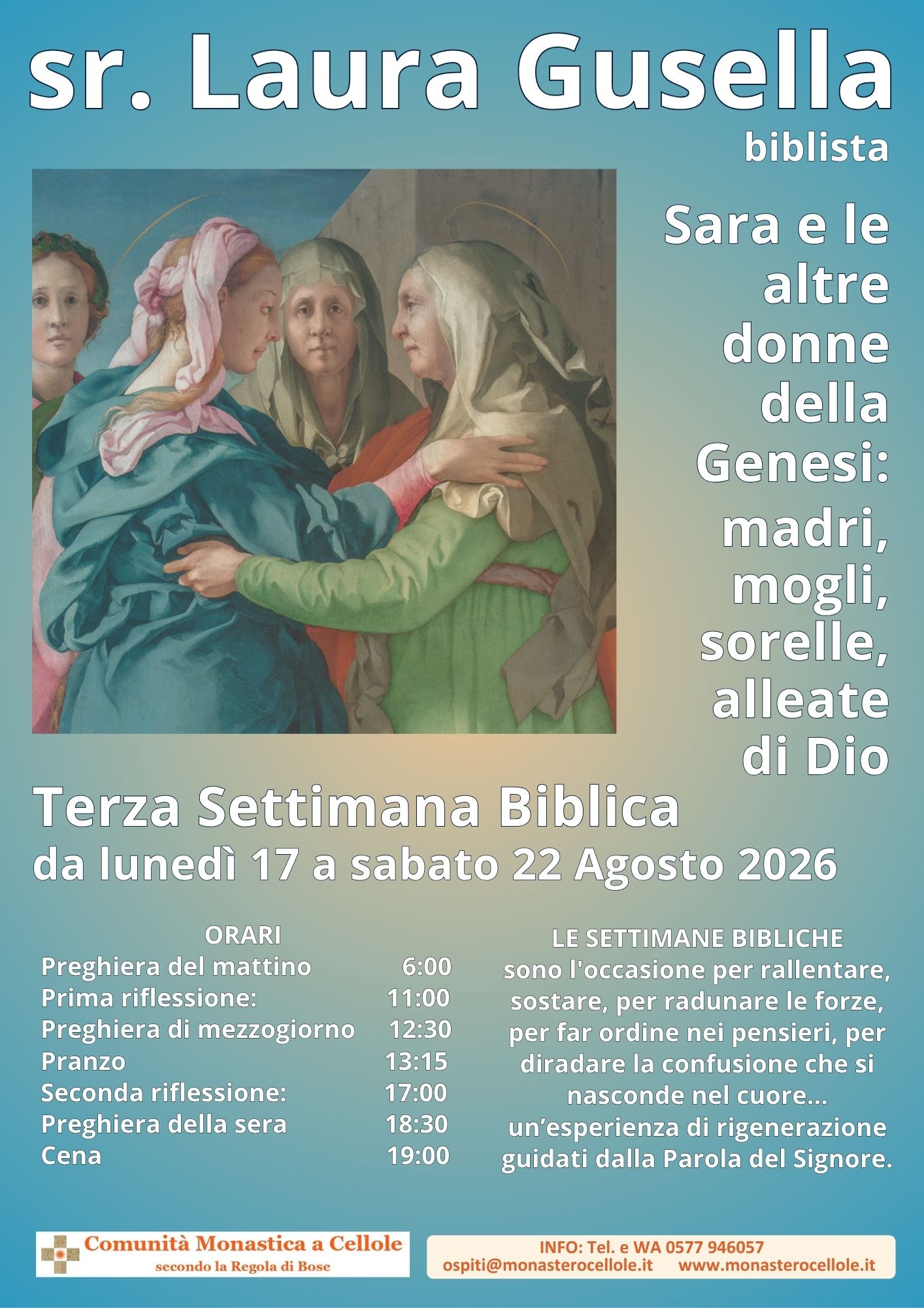 17-22.08.2026, Cellole (CE): "Sara e le altre donne di Genesi"